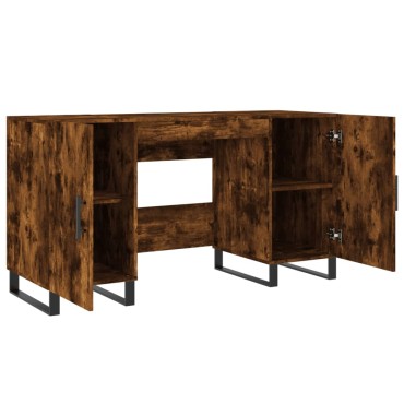 vidaXL Γραφείο Καπνιστή Δρυς 140x50x75cm από Επεξεργασμένο Ξύλο 1 τεμ.