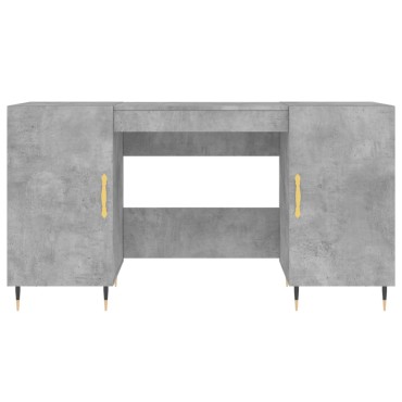 vidaXL Γραφείο Γκρι Σκυροδέματος 140x50x75cm από Επεξεργ. Ξύλο 1 τεμ.