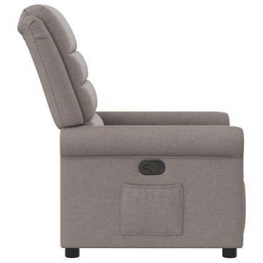 vidaXL Πολυθρόνα Ανακλινόμενη Taupe Υφασμάτινη 50x59cm 1 τεμ.