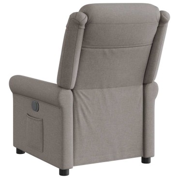 vidaXL Πολυθρόνα Ανακλινόμενη Taupe Υφασμάτινη 50x59cm 1 τεμ.