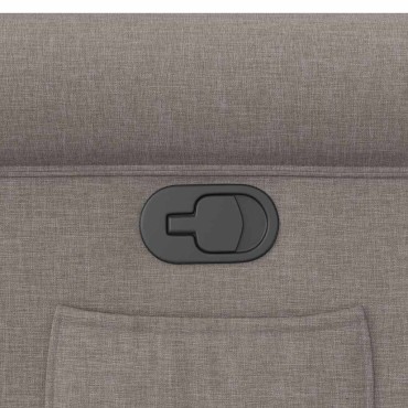 vidaXL Πολυθρόνα Ανακλινόμενη Taupe Υφασμάτινη 50x59cm 1 τεμ.