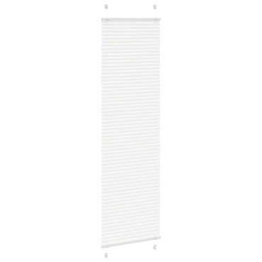 vidaXL Πλισέ περσίδα Λευκό 65x200 cm Πλάτος υφάσματος 64,4 cm