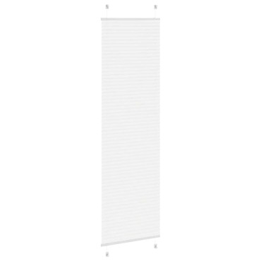 vidaXL Πλισέ περσίδα Λευκό 65x200 cm Πλάτος υφάσματος 64,4 cm