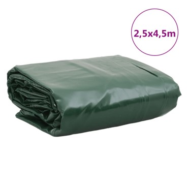 vidaXL Μουσαμάς Πράσινος 2,5 x 4,5 μ. 650 γρ./μ²