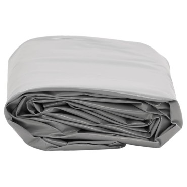 vidaXL Μουσαμάς Γκρι 1,5 x 2,5 μ. 650 γρ./μ²