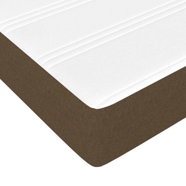 vidaXL Στρώμα με Pocket Springs για Παιδιά Μεσαίας Σκληρότητας Σκ Καφέ 80x160cm Υφασμάτινο 1 τεμ. - Μονό