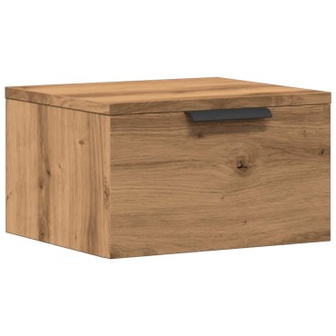 vidaXL Κομοδίνο Επιτοίχιο Αρτισιανή Δρυς 34x30x20 εκ 1 τεμ.