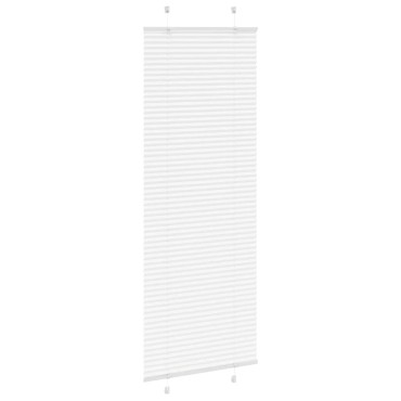 vidaXL Πλισέ περσίδα Λευκό 80x200 cm Πλάτος υφάσματος 79,4 cm
