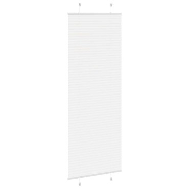 vidaXL Πλισέ περσίδα Λευκό 80x200 cm Πλάτος υφάσματος 79,4 cm