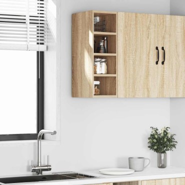 vidaXL κρεμαστό ντουλάπι Riga Sonoma Δρυς 20x29,5x60cm 1 τεμ.