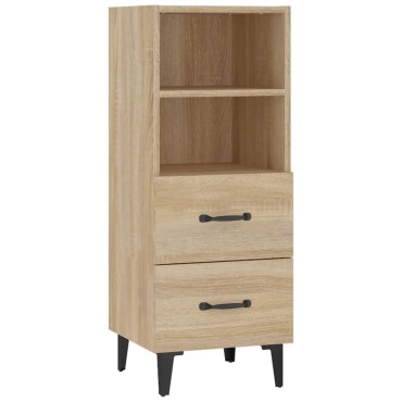 vidaXL Ντουλάπι Sonoma Δρυς 34,5x34x90cm από Επεξεργασμένο Ξύλο 1 τεμ.