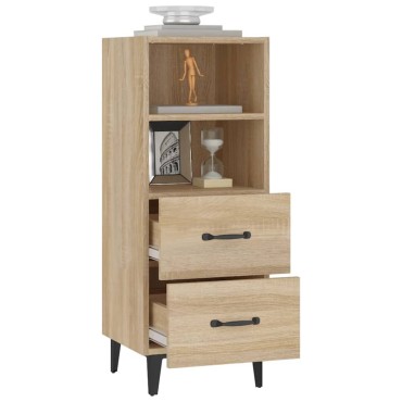 vidaXL Ντουλάπι Sonoma Δρυς 34,5x34x90cm από Επεξεργασμένο Ξύλο 1 τεμ.