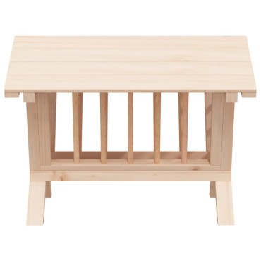 vidaXL Ταΐστρα Κουνελιών 44 x 33 x 33 εκ. από Μασίφ Ξύλο Ελάτης