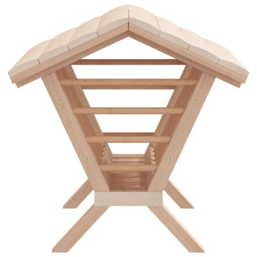 vidaXL Ταΐστρα Κουνελιών 44 x 33 x 33 εκ. από Μασίφ Ξύλο Ελάτης