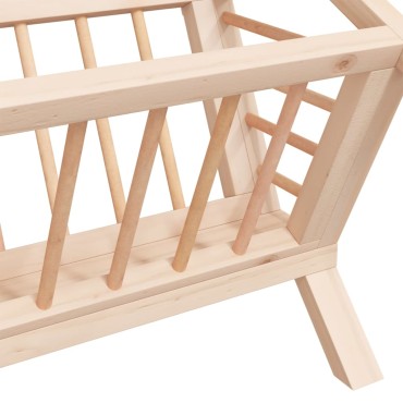 vidaXL Ταΐστρα Κουνελιών 44 x 33 x 33 εκ. από Μασίφ Ξύλο Ελάτης