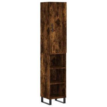 vidaXL Ντουλάπι Καπνιστή δρυς 34,5x34x180cm από Επεξεργασμένο Ξύλο 1 τεμ.