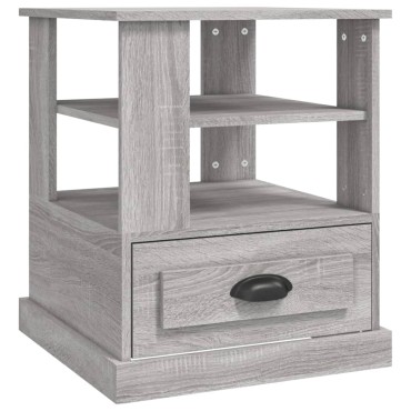 vidaXL Βοηθητικό Τραπέζι Γκρι Sonoma 50x50x60cm Επεξεργασμένο Ξύλο 1 τεμ.