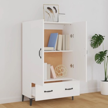 vidaXL Ντουλάπι Λευκό 70x31x115cm από Επεξεργασμένο Ξύλο 1 τεμ.