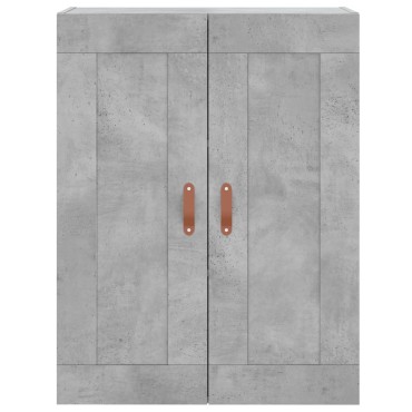 vidaXL Ντουλάπι Γκρι Σκυροδέματος 69,5x34x180cm Επεξεργασμένο Ξύλο 1 τεμ.