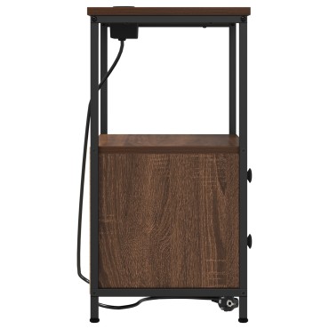 vidaXL Κομοδίνο Καφέ δρυς 40x31x60cm Επεξεργασμένο Ξύλο 1 τεμ.