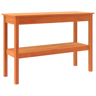 vidaXL Τραπέζι κονσόλας Κερωμένο καφέ 110x40x75cm Στερεό πεύκο