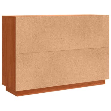 vidaXL Πλαϊνό γραφείο με συρτάρι Κερωτό καφέ 110x34x75 εκ 1 τεμ.
