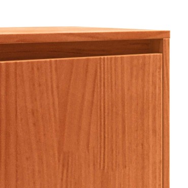 vidaXL Πλαϊνό γραφείο με συρτάρι Κερωτό καφέ 110x34x75 εκ 1 τεμ.