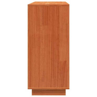 vidaXL Πλαϊνό γραφείο με συρτάρι Κερωτό καφέ 110x34x75 εκ 1 τεμ.