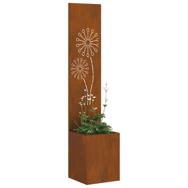 vidaXL Οθόνη Ιδιωτικότητας Κήπου Σκ rusty 32 x 32 x 150 εκ