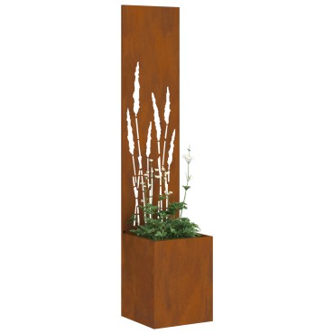 vidaXL Οθόνη Ιδιωτικότητας Κήπου Σκ rusty 32 x 32 x 150 εκ