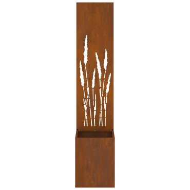 vidaXL Οθόνη Ιδιωτικότητας Κήπου Σκ rusty 32 x 32 x 150 εκ