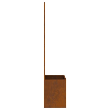vidaXL Οθόνη Ιδιωτικότητας Κήπου Floral Σκ rusty 50 x 32 x 150 εκ