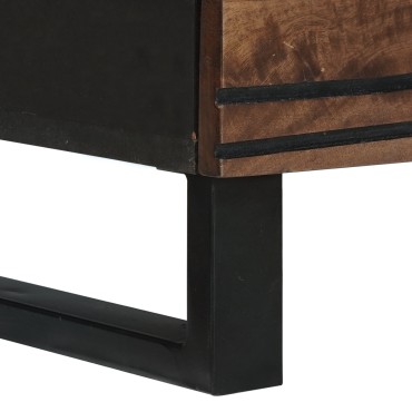 vidaXL Σετ Μπουφέδων 3 τεμ. Καφέ 180x33x75cm Στερεό ξύλο μάνγκο