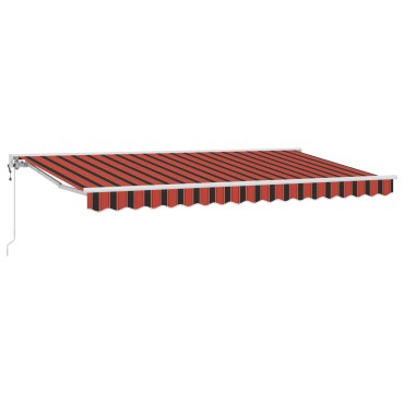 vidaXL Σκελετός Τέντας Πορτοκαλί και Μαύρο 350 x 200 cm