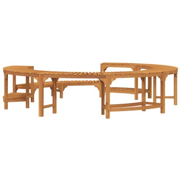 vidaXL Περίβλημα Τζακούζι Καφέ Ø275 x 55,5 εκ. Στερεό Ξύλο Ακακίας