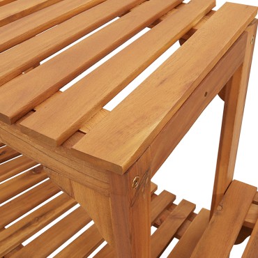 vidaXL Περίβλημα Τζακούζι Καφέ Ø275 x 55,5 εκ. Στερεό Ξύλο Ακακίας