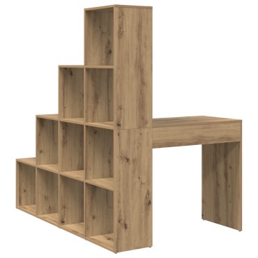 vidaXL Γωνιακό γραφείο Artisan Oak Επεξεργασμένο Ξύλο 149,5x101,5x149,5cm 1 τεμ.