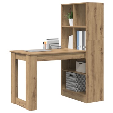 vidaXL Γραφείο Artisan Oak Επεξεργασμένο Ξύλο 122x67x145cm 1 τεμ.