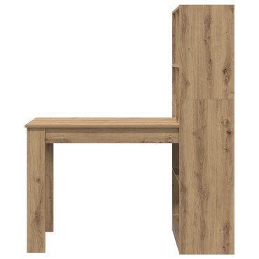vidaXL Γραφείο Artisan Oak Επεξεργασμένο Ξύλο 122x67x145cm 1 τεμ.