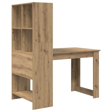 vidaXL Γραφείο Artisan Oak Επεξεργασμένο Ξύλο 122x67x145cm 1 τεμ.