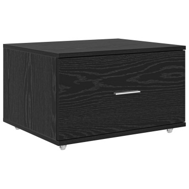vidaXL Γραφείο Μαύρη Οξυά Επεξεργασμένο Ξύλο 131,5x50x106,5cm 1 τεμ.