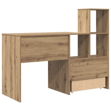 vidaXL Γραφείο Artisan Oak Επεξεργασμένο Ξύλο 131,5x50x106,5cm 1 τεμ.