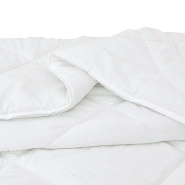 vidaXL Καλοκαιρινό Παπλωματοθήκη με μαξιλάρι 3 τεμ. Λευκό Μικροΐνες