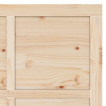 vidaXL Συρόμενη Πόρτα Καφέ 80 x 208 εκ. Στερεά ξυλεία πεύκου