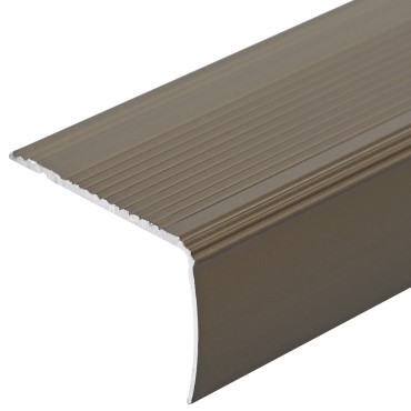 vidaXL Προστατευτικά ακμών σκάλας 10 τμχ. Καφέ 67 x 3 x 2 εκ.
