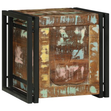 vidaXL Κουτί αποθήκευσης Καφέ και Μαύρο 40x40x40cm
