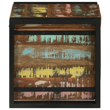 vidaXL Κουτί αποθήκευσης Καφέ και Μαύρο 40x40x40cm