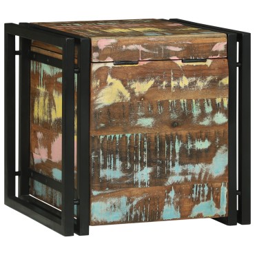 vidaXL Κουτί αποθήκευσης Καφέ και Μαύρο 40x40x40cm