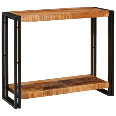 vidaXL Τραπέζι κονσόλας Καφέ 90x33x75cm Στερεό ξύλο μάνγκο
