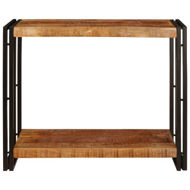 vidaXL Τραπέζι κονσόλας Καφέ 90x33x75cm Στερεό ξύλο μάνγκο